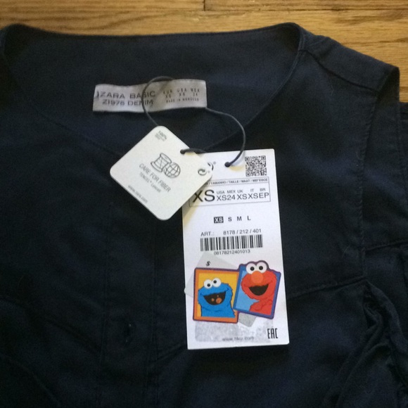 Zara ruffle cold shoulder dress with pockets - Picture 8 of 8